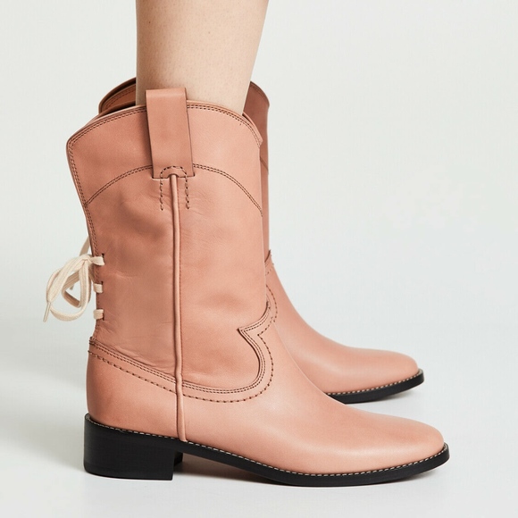 See By Chloe Annika Western Leather Boots Sierra - Picture 1 of 4